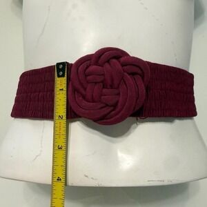 Vintage‎ Burgundy Stretch Knot Belt ❤️